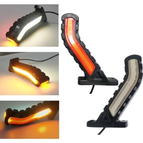 2PCS Side Marker Lights Trailer Rear Lights LED Side Lights 24V Truck Trailer Sequential Turn Signal Backlights On The Trailer