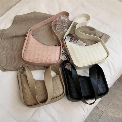 Brand Women Shoulder Bag Irregular Design Pu Leather Crossbody Bag Luxury Wome Armpit Bag High Quality Ladys Totes Satchel