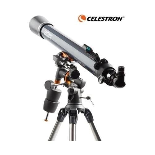Celestron Professional AstroMaster 90EQ MM Refractor Astronomical Telescope CG-3 Equatorial Tripod View Planet Moon Deep Space
