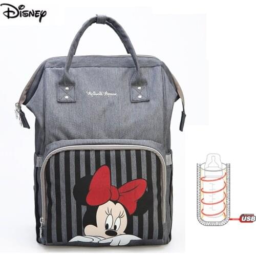Original Brand Disney Fashion Diaper Backpack Multifunction Large Capacity Maternity Nappy Bag For Travel Mother Baby Bag Mickey