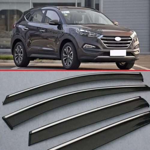 For Hyundai Tucson 2016+ Window Wind Deflector Visor Rain/Sun Guard Vent