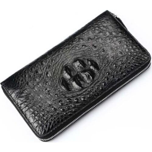 Dongou crocodile handbags male long crocodile leather men wallet business Single zipper Hand bag men wallet
