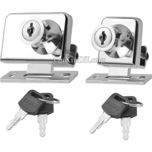 Express Shipping 50Sets Glass Cabinet Cam Locks Shopping Malls Showcase Display Cabinet Locks