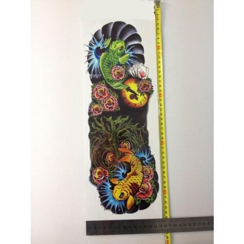 HOT SALE Whole Hand Tattoo Sticker with Two Beautiful Fish temporary tattoo