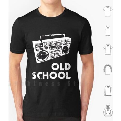 Old School-Boom Box T Shirt 6xl Cotton Cool Tee Old School Boom Box Music New York Rap Hip Hop Street