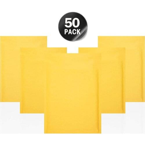 Kraft Paper Mail gift Store Envelopes for 50pcs Shipping Bubble Padded Mailing Gift Packaging Mailer Self Seal Courier Storage