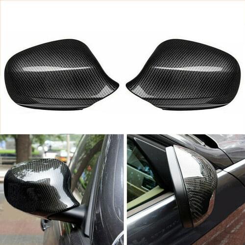 Carbon Fiber Mirror Cover Caps For BMW 3 Series E90 E91 325i 328i 335i LCI 09-11