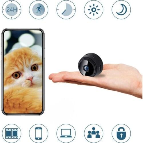 Mini HD 1080P Wireless WiFi Video Record DV Home Security Night Vision IP Camera Reverse Camera LED Auto Monitor Universal