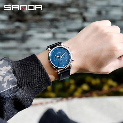 BASID Top Brand Luxury Men Fashion Casual Street Wear Watch Waterproof Modern Wristwatch Watches Gentleman Sports Male Gifts