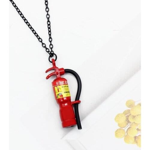 NM020 Originality Retro Fire Extinguisher Pendant Long Necklace Fashion Clavicle Chain For Women Wholesale