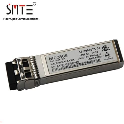 Original And New Brocade 57-0000075-01 850nm 10GB 300M SR SFP+ Gigabit multimode Module SFP+ Optica Fiber Transceiver