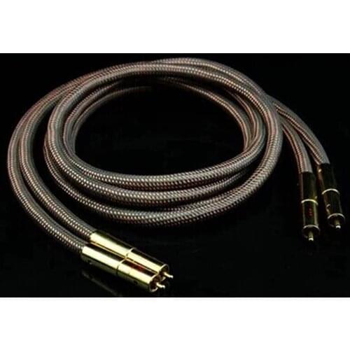 A pair Accuphase 40th Anniversary Edition OCC pure copper RCA Interconnect Audio Cable Gold plated plug