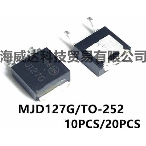 10PCS/20PCS LOT New MJD127G J127G MJD127 patch SOT-252 TO-252 PNP tube