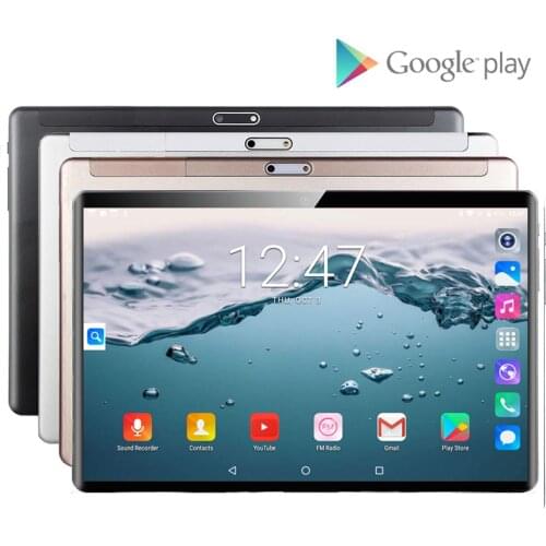 2020 Newest 10 inch Tablet PC Android 9.0 Quad Core 32GB ROM 5.0MP IPS 1280*800 GPS Wifi Phone Tablets 10.1 + 64GB Memory Card