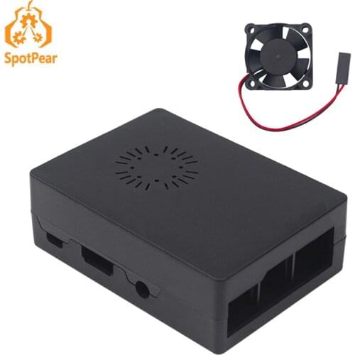 Raspberry Pi 3 Model B + Black Case with fan for Raspberry Pi 3B/ 2B/B