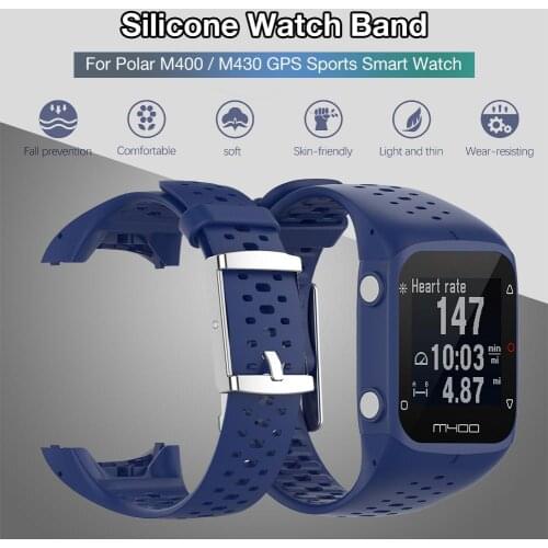 Watch Strap Watch Band Breathable Replacement Wrist Band Strap With Tools For Polar M400 M430 GPS Running Smart Sports Watchband