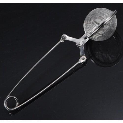 Stainless Steel Tea Infuser Sphere Mesh Tea Strainer Coffee Herb Spice Filter Diffuser Handle Tea Ball 4.5cm