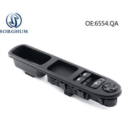 6554.QA 6554QA 9654859677 Front left drive side Electric Master Power Window Switch Button For Peugeot 207 207SW 207CC