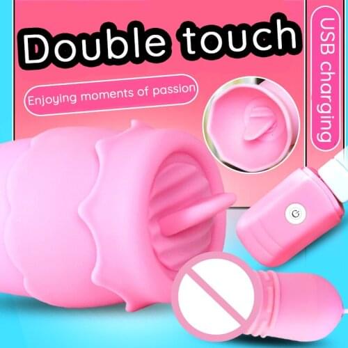 Female Masturbation Tongue Licking Vibrators G-spot Vagina Balls Clitoral Stimulator Massager Adult Toys Masturbator for Women
