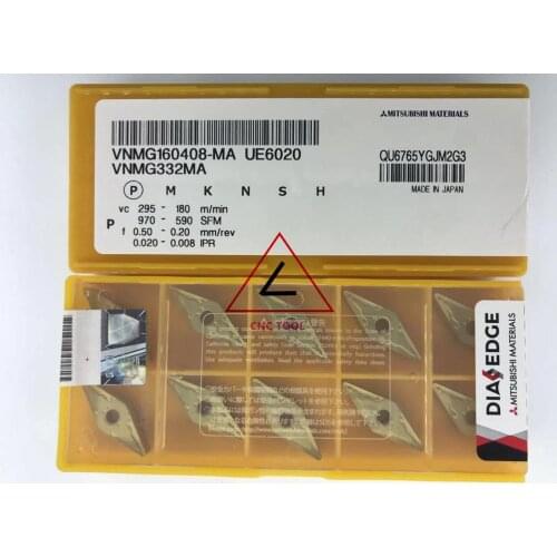 VNMG 160408 MA UE6020 10pcs original Mitsubishi turning insert DIAEDGE