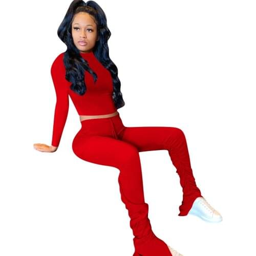 Women Sweatsuits Sets Two Piece Outfits Long Sleeve Crop Top Sweatshirt Joggers High Waist Pants Tracksuit Set Plus Size