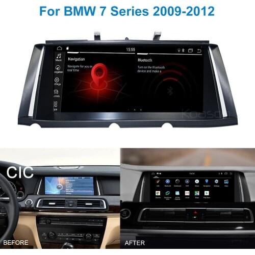 10.25" Audio Video Multimedia Player Car Android 9.0 screen for BMW 7 Series F01 F02 NBT CIC 2009- 2015 GPS Navigation
