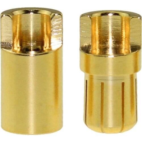 10pairs/lot 20pairs AMASS 2.0 4.0 6.5mm Banana Gold Plated Bullet Connector Plug With Belt Sheath For RC Connectors LIPO Battery