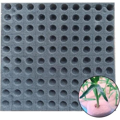 100Pcs Soilless Hydroponic Sponge Seed Growing Media Cubes Planting Gardening Tool Square Seedling Foam Nursery Pot