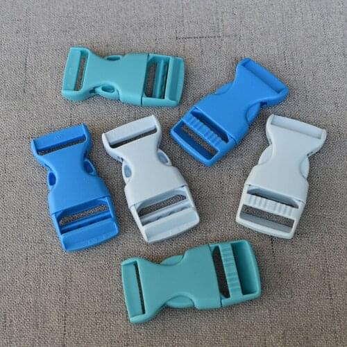 100 Pcs/Lot 20mm/25mm Colourful Plastic Release Buckle Strap For Bag Dog Collar Necklace Bracelet Paracord Sewing Accessory