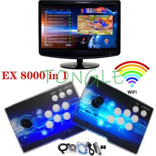 2021 Newest Pandora Box 3d Saga EX Built-in 64g 6800 128g 8000 Game 3D Save Function Multiplayer Joysticks Arcade Game Console