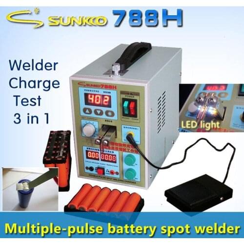 788H Spot Welder 2.8KW Multifunction Pulse Spot Welding Machine 18650 Battery Packs Welding Lithium Battery Charging Test