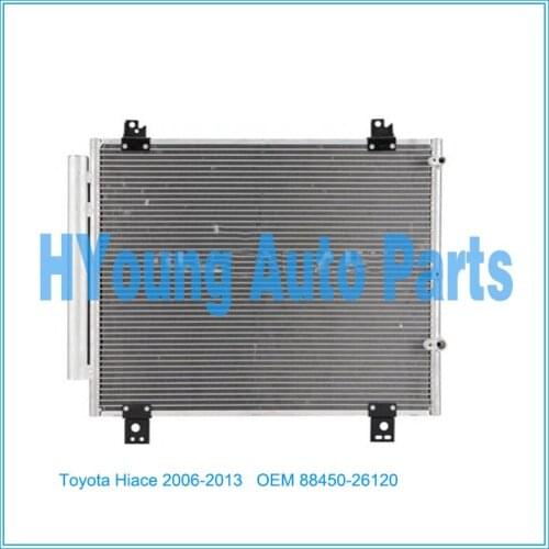 Auto air ac Condenser For Toyota Hiace bus 2006-2013 OEM 88450-26120 Core size 625*498*16mm