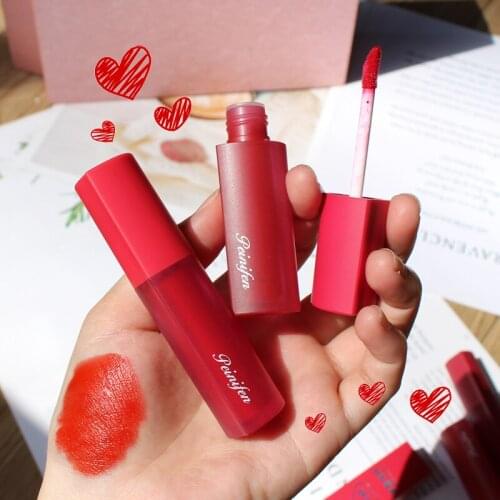 Velvet Lipstick Matte Texture Waterproof And Sweat-proof Rich Color Lipstick Lip Makeup Care