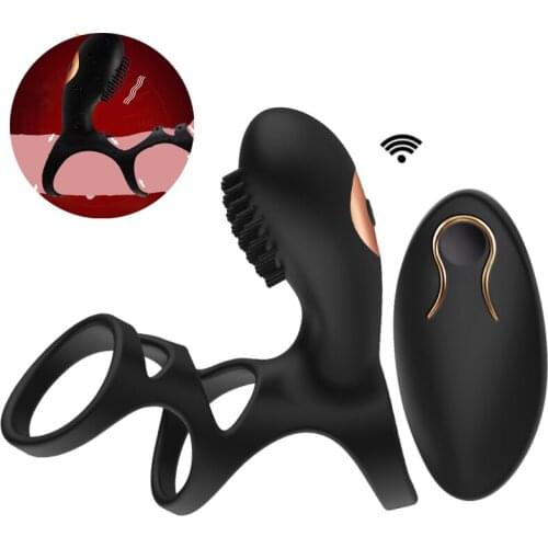 Sex Wireless Penis Ring Vibrating Cock Rings Sex Waterproof Bullet Vibrator Clitoral Stimulation Adult Sex Toys For Couple Man