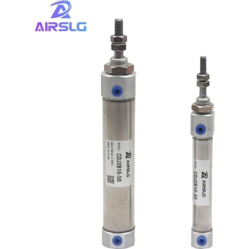 CDJ2B CDJ2B10 CDJ2B16 -5-10-15-20-25-30-35-40-45-50-75-100-125-150-175-200 Mini Pneumatic Air Cylinder Double Acting Single Rod