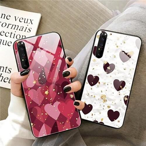 For Sony Xperia 1 ii Case Tempered Glass Hard Back Cover For Sony Xperia1 II Glass Case For Sony 1II 1 II Glass Shell