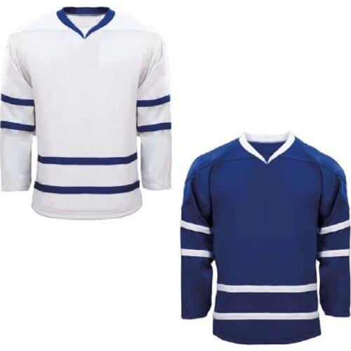 Blank Ice hockey jersey customize logo children and adult size long sleeve t-shirt