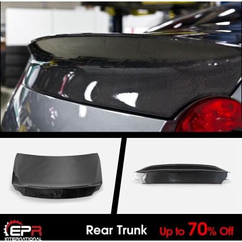 For Nissan R35 GTR Do Style Double Carbon Glossy Rear Trunk Exterior Accessories kits