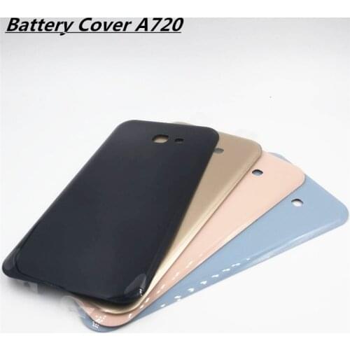 Vecmnoday Battery Back Cover for Samsung Galaxy A7 2017 A720 A720F Back Battery Cover Rear Door Panel Housing Case Glass
