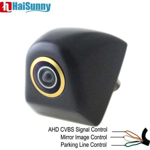 HaiSunny HD 170° Vehicle Reversing Rearview Sony Golden Fisheye Lens Night Vision Control Mirror Image AHD Parking Camera Car