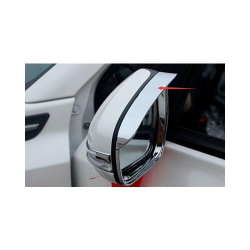 Chrome Side Mirror Eyebrow Cover Trim 2pcs For Suzuki Vitara Escudo 2015 - 2019