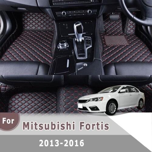 RHD Carpets For Mitsubishi Fortis 2016 2015 2014 2013 Car Floor Mats Custom Floorliners Styling Automobiles Accessories Interior