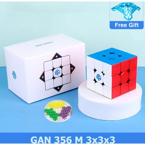 Newest GAN356 M 3x3x3 Magnetic Magic Cube 3x3 Speed GAN356M Maze Puzzle GAN 356 M GES Magico cubo Educational Toys for Children