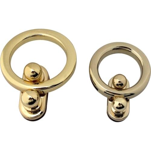 1pcs Metal Round Push Lock For DIY Handbag Bag Purse Luggage Hardware Closure Bag Parts Accessories