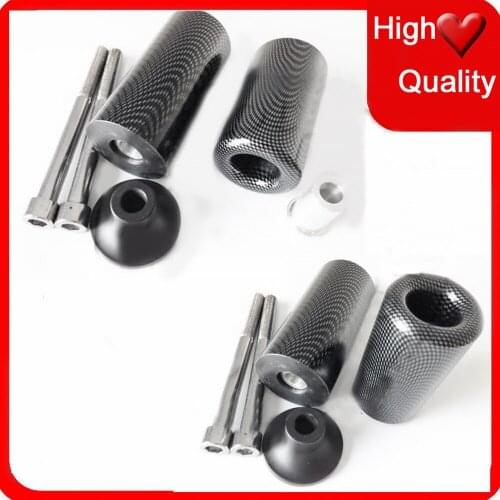 Motorcycle For Kawasaki ZX6R ZX6RR ZX-6R 2003 2004 Carbon No Cut Frame Sliders crash Falling protection
