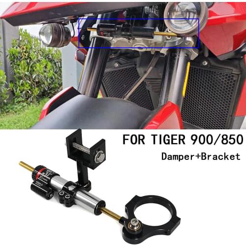 Motorcycle Accessories Rally Steering Stabilizer Damper Mounting Bracket Kit Fit For Tiger900 Tiger 850 TIGER 900 GT PRO