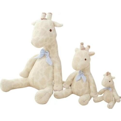 Soft Cotton Cartoon Giraffe Doll Japanese Korean Super Cute Baby Comfort Plush Toys Kids Sleeping Stuffed Animal Toys