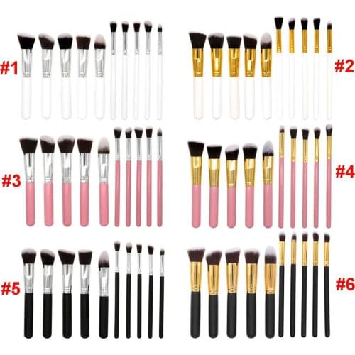 ROMANTC BEAR Makeup Brushes set Pro Women Beauty Makeup tools for Eyeshadow 10pcs tools each set DHL free BR001