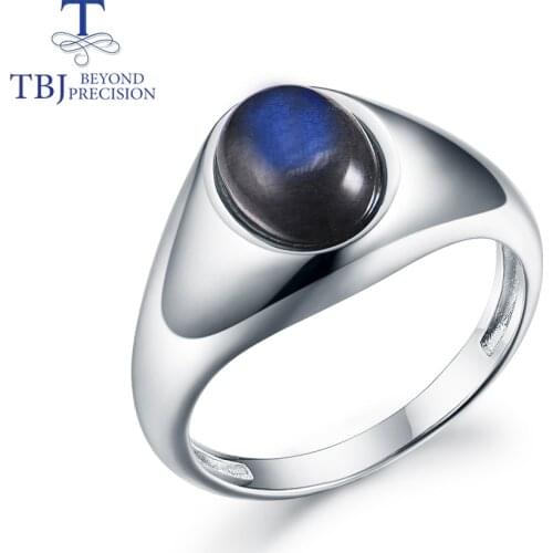 Natural gemstone Labradorite rings sterling silver 925 simple design jewelry for women and girl anniversary or daily wear