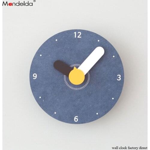 New Design Mandelda Nice Picture Wall Clock European-style Home Decorative Children Cartoon Watch for Bed Room Silent Durable